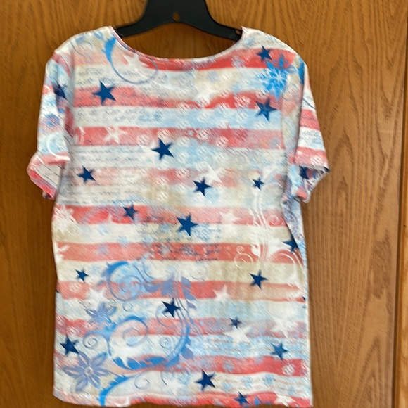 i.b.diffusion women’s short sleeve top Sz L - Picture 3 of 4